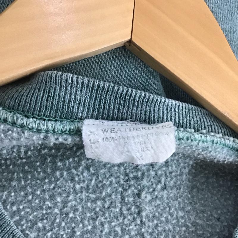 古着 USED トレーナー 長袖 長袖トレーナー スウェット クルーネック プルオーバー M ロゴ、文字 薄緑 / ライトグリーン / メンズ USED 古着 中古 10146993