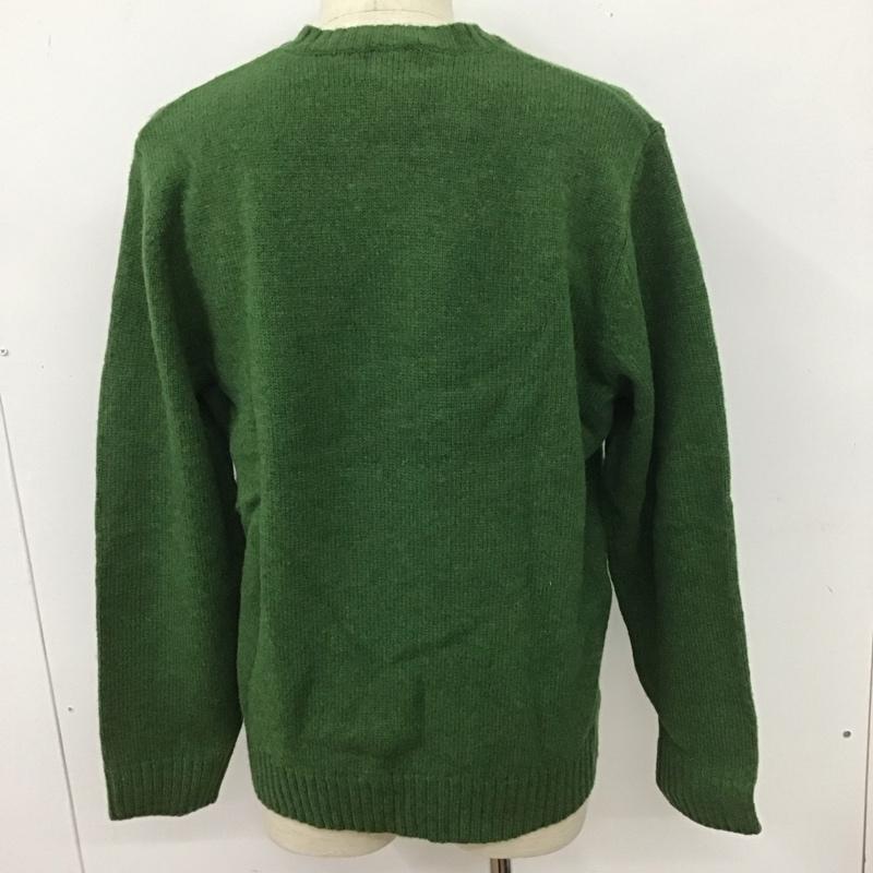 エルエルビーン L.L.Bean ニット、セーター 長袖 271087 クルーネック タグ付き M 無地 緑 / グリーン / メンズ USED 古着 中古 10111246