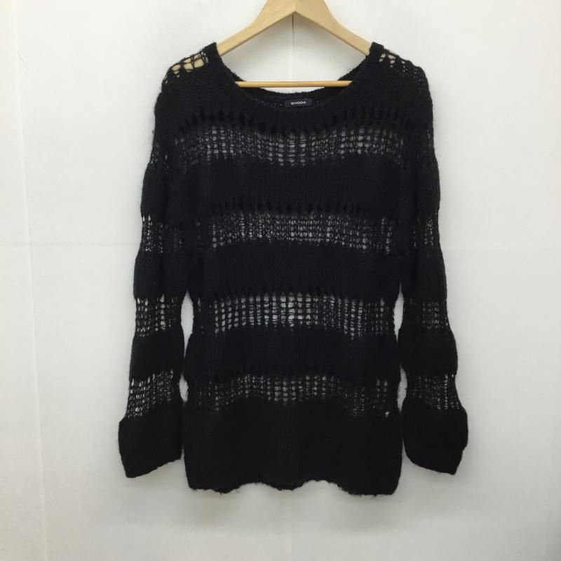 エモダ EMODA ニット、セーター 長袖 FREE 無地 黒 / ブラック / レディース USED 古着 中古 10137717