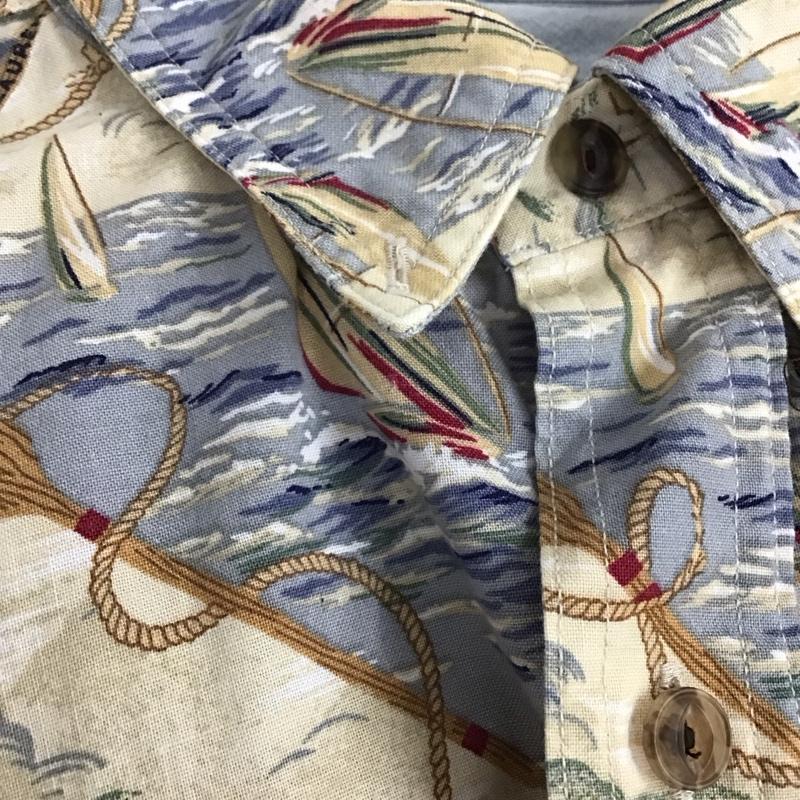 チャップス CHAPS シャツ、ブラウス 半袖 半袖シャツ プリントシャツ カラーシャツ プリント マルチカラー / マルチカラー / メンズ USED 古着 中古 10132381