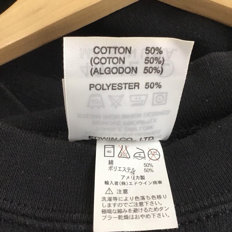 リー Lee トレーナー 長袖 長袖トレーナー スウェット クルーネック プルオーバー 90s アメリカ製 L ロゴ、文字 黒 / ブラック / メンズ USED 古着 中古 10133075
