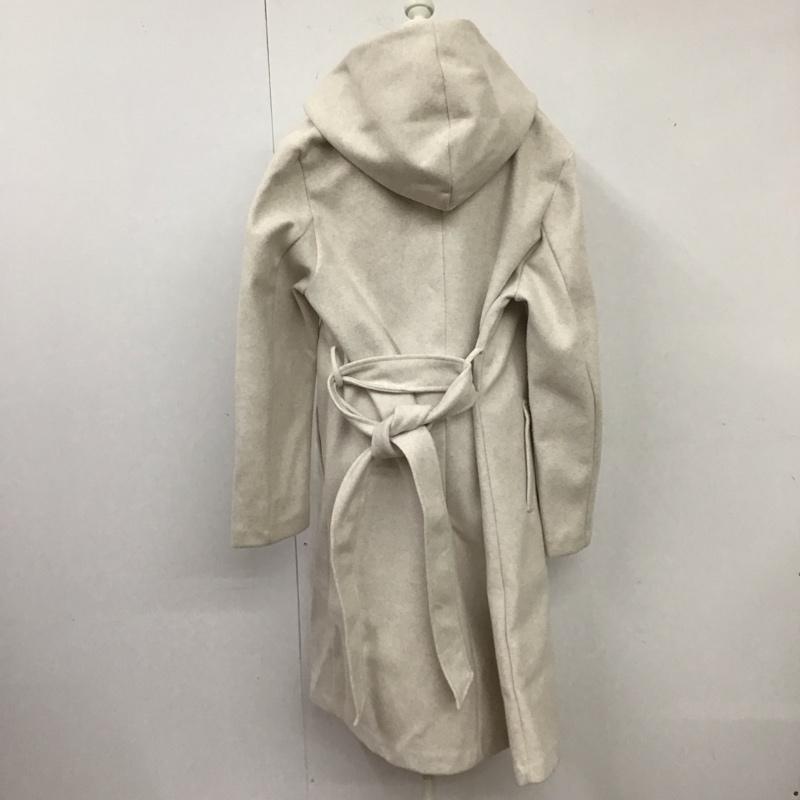 ザラ ZARA コート コート一般 ロングコート アウター ジャケット フード付きコート S 無地 白 / ホワイト / レディース USED 古着 中古 10118509