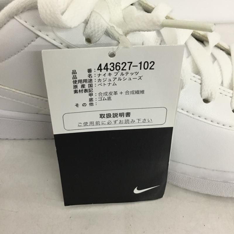 ナイキ NIKE スニーカー スニーカー 443627 102 BRUTEZ 24.5cm 箱有 24.5cm ロゴ、文字 白 / ホワイト / レディース USED 古着 中古 10144821