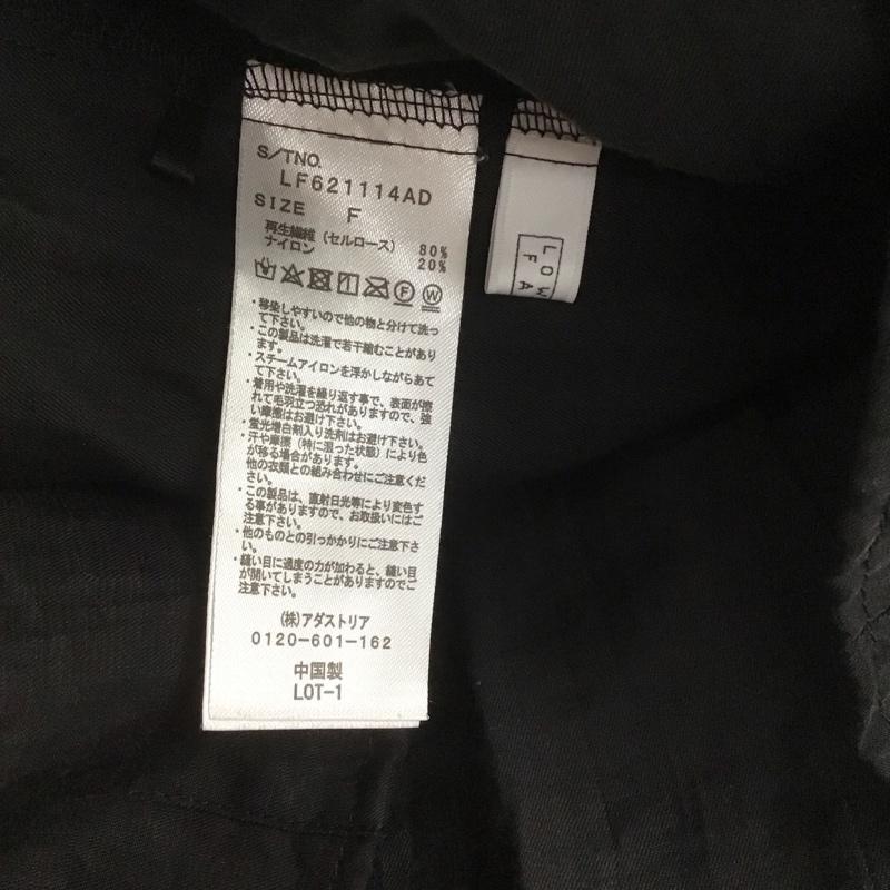 ローリーズファーム LOWRYS FARM カットソー 七分袖 LF621114AD Vネック ウエストシャーリング FREE 無地 黒 / ブラック /  レディース USED 古着 中古 10108593