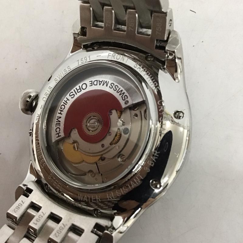 オリス ORIS 腕時計 アナログ(自動巻き) 7591 ロゴ、文字 銀 / シルバー / メンズ USED 古着 中古 10135246