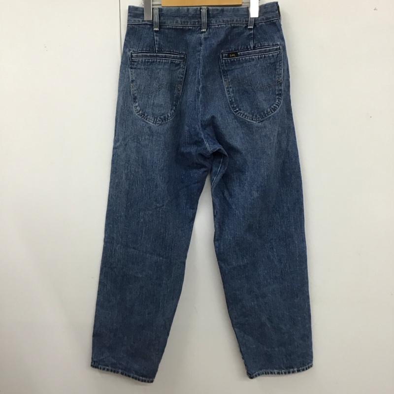 リー Lee パンツ デニム、ジーンズ デニムパンツ ストレートパンツ ワイドパンツ カジュアルパンツ S 無地 インディゴ / インディゴ /  メンズ USED 古着 中古 10121457