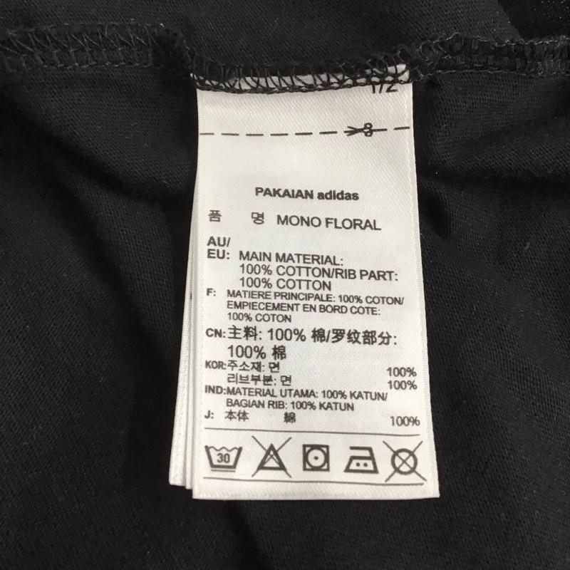 アディダス adidas Tシャツ 半袖 プリント 黒 / ブラック / レディース USED 古着 中古 10144585