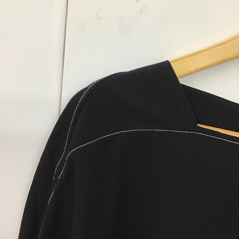 ザラ ZARA カットソー 長袖 9479/051/800 M 無地 黒 / ブラック / レディース USED 古着 中古 10131183