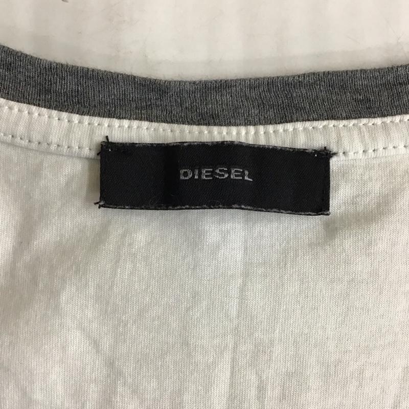 ディーゼル DIESEL トップス トップス ノースリーブ チュール XS ヒョウ柄・レオパード柄 黒 / ブラック / X 白 / ホワイト / レディース USED 古着 中古 10114467