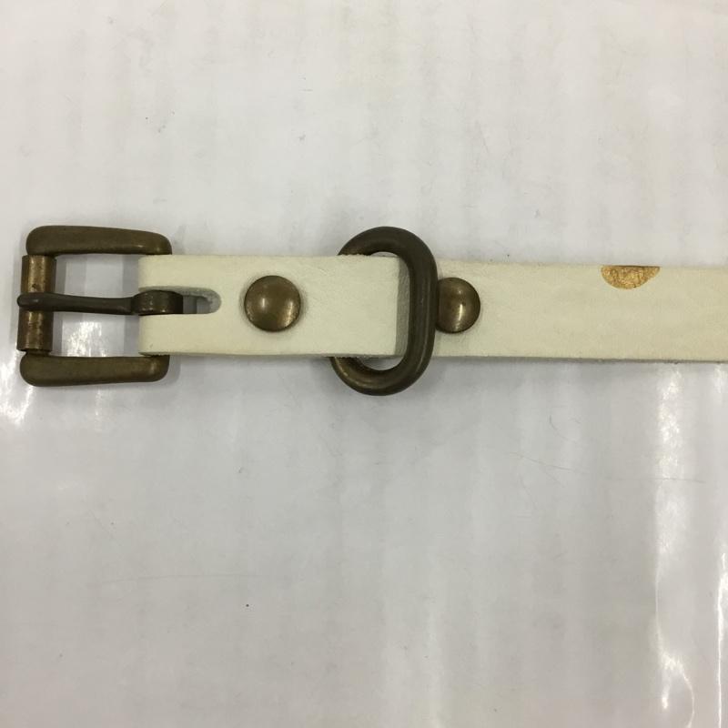 古着 USED ベルト・バックル ベルト STANDARD BELT SLIM GOLD FINGER 箱有 YOKO SAKAMOTO 無地 白 / ホワイト / X 金 / ゴールド / メンズ USED 古着 中古 10105812