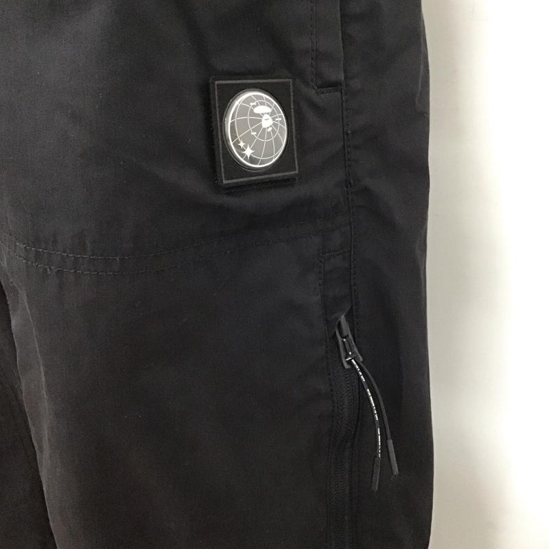 エーエイプバイアベイシングエイプ AAPE BY A BATHING APE パンツ ワークパンツ、ペインターパンツ ワークパンツ ワイドパンツ カジュアルパンツ ナイロンパンツ M 無地 黒 / ブラック /  メンズ USED 古着 中古 10124782
