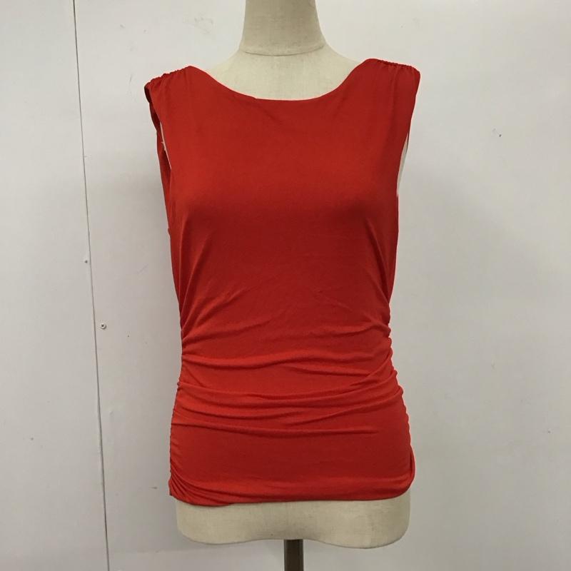 ザラ ZARA タンクトップ タンクトップ 5039 451 600 ノースリーブ ギャザー タグ付き S 無地 赤 / レッド / レディース USED 古着 中古 10118796