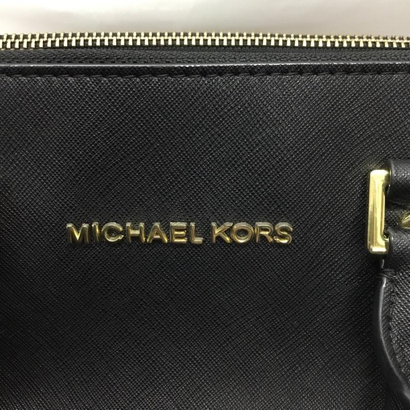 マイケルコース MICHAEL KORS ハンドバッグ ハンドバッグ ロゴ、文字 黒 / ブラック / レディース USED 古着 中古 10119658