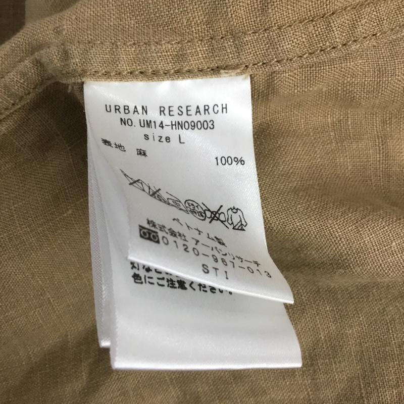 アーバンリサーチ URBAN RESEARCH コート コート一般 UM14-HN09003 フレンチリネン ステンカラーコート L 無地 ベージュ / ベージュ / メンズ USED 古着 中古 10144645