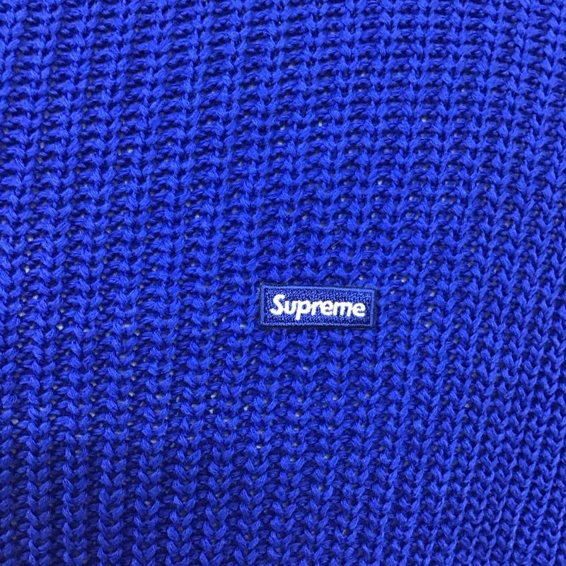 シュプリーム Supreme ニット、セーター 長袖 23FW スモールボックスロゴセーターロイヤルブルー 長袖ニットカットソー L ロゴ、文字 青 / ブルー / メンズ USED 古着 中古 10115364