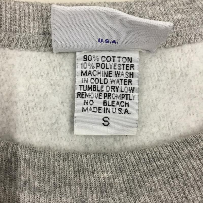 古着 USED トレーナー 長袖 長袖トレーナー スウェット クルーネック リブスウェットカットソー 古着 yellowrat S ロゴ、文字 灰 / グレー / メンズ USED 古着 中古 10121916