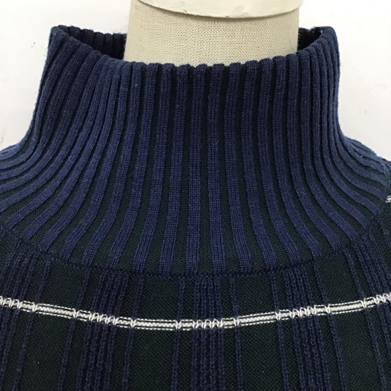 ビームス ハート BEAMS HEART セットアップ セットアップ 43-26-1533-353 スタンドネック モックネック プルオーバーニット ニットスカート チェック 紺 / ネイビー / X 白 / ホワイト / X 緑 / グリーン / レディース USED 古着 中古 10120757