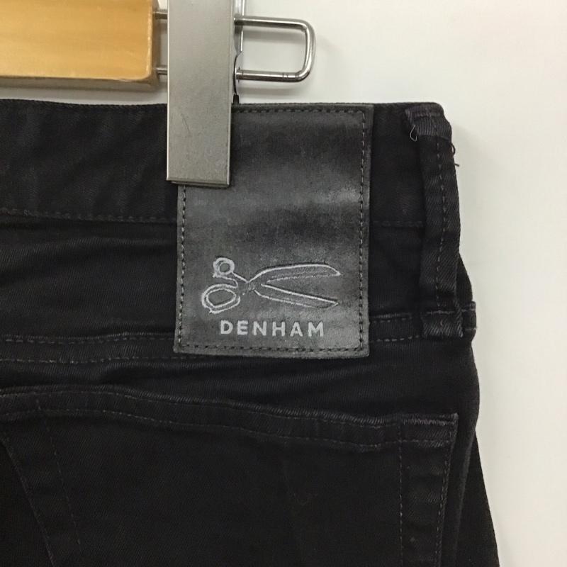 デンハム DENHAM パンツ デニム、ジーンズ デニムパンツ スリムパンツ カジュアルパンツ ストレッチパンツ 27インチ 無地 黒 / ブラック / メンズ USED 古着 中古 10128736