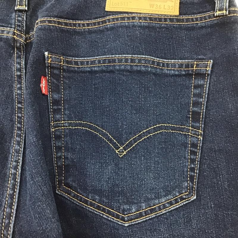 リーバイストラウスアンドコー Levi Strauss & co. パンツ デニム、ジーンズ デニムパンツ ワイドパンツ カジュアルパンツ ストレッチパンツ 36インチ 無地 インディゴ / インディゴ / メンズ USED 古着 中古 10132894
