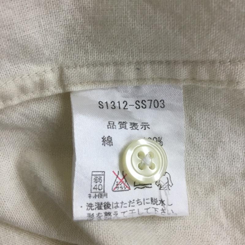 古着 USED シャツ、ブラウス 長袖 S1312-SS703 shares 3 ワンポイント アイボリー / アイボリー / メンズ USED 古着 中古 10117667