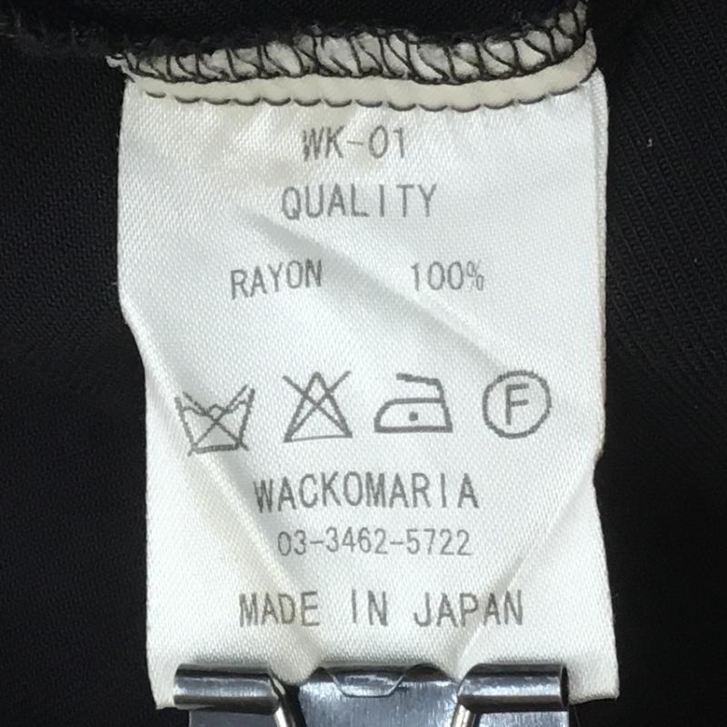 ワコマリア WACKO MARIA シャツ、ブラウス 長袖 S ロゴ、文字 黒 / ブラック / メンズ USED 古着 中古 10110368