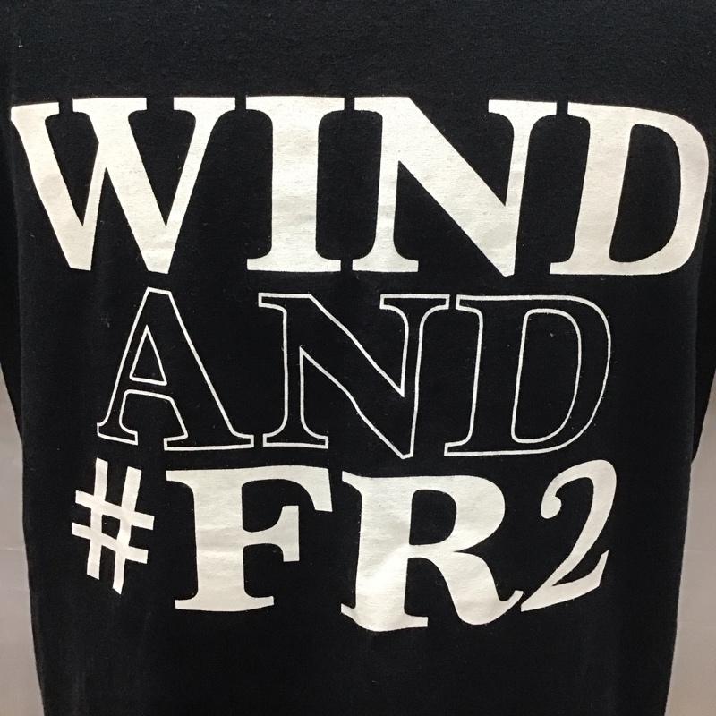 エフアールツー FR2 Tシャツ 半袖 WINDANDSEA 半袖Tシャツ プリントTシャツ 半袖カットソー L プリント 紺 / ネイビー /  メンズ USED 古着 中古 10113569