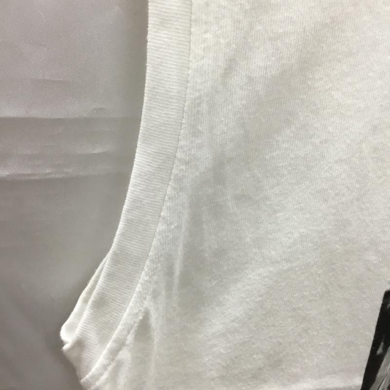 ザラ ZARA タンクトップ タンクトップ ノースリーブ JHON LENNON L プリント 白 / ホワイト / メンズ USED 古着 中古 10110689