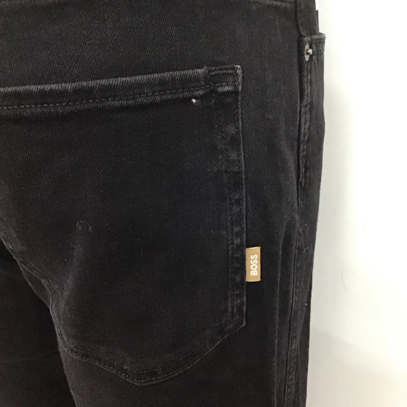 ボス BOSS パンツ デニム、ジーンズ デニムパンツ スリムパンツ ストレッチパンツ ジーンズ 32インチ 無地 黒 / ブラック /  メンズ USED 古着 中古 10124150