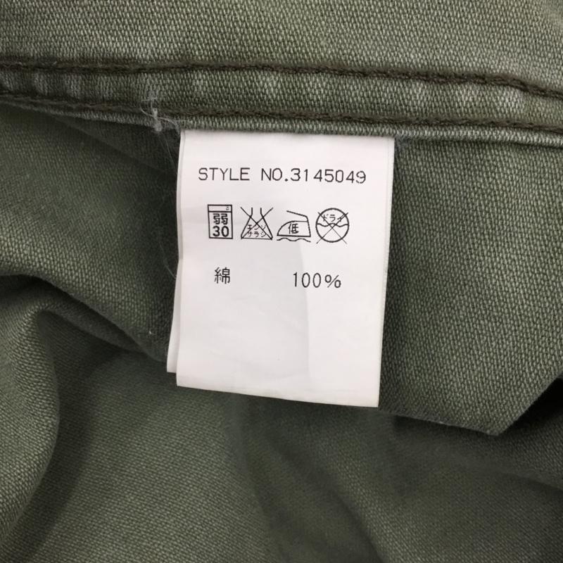 ショット schott ジャケット、上着 ジャケット、ブレザー ミリタリージャケット カジュアルジャケット 前ボタンジャケット カラージャケット S ボーダー柄 カーキ / カーキ / X 茶 / ブラウン / メンズ USED 古着 中古 10112300