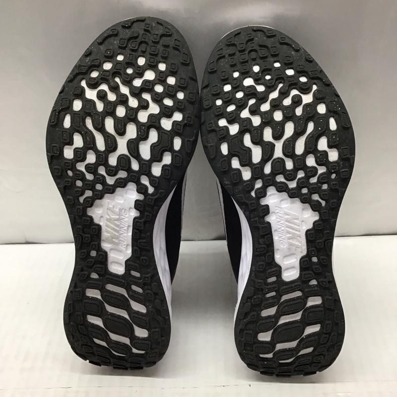 ナイキ NIKE スニーカー スニーカー DC3729-003 REVOLUTION 6 24cm 24.0cm ロゴ、文字 黒 / ブラック / X 白 / ホワイト / レディース USED 古着 中古 10117342