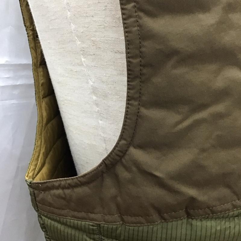 エディーバウアー Eddie Bauer ベスト ベスト ジップアップベスト ダウンベスト ノースリーブカットソー S 無地 茶 / ブラウン / メンズ USED 古着 中古 10110741