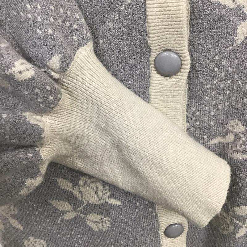 ナイスクラップ NICE CLAUP カーディガン 長袖 FREE 総柄 マルチカラー / マルチカラー / レディース USED 古着 中古 10108137