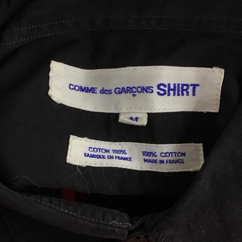 コムデギャルソンシャツ COMME des GARCONS SHIRT シャツ、ブラウス 長袖 M 無地 黒 / ブラック / X 赤 / レッド / メンズ USED 古着 中古 10106251