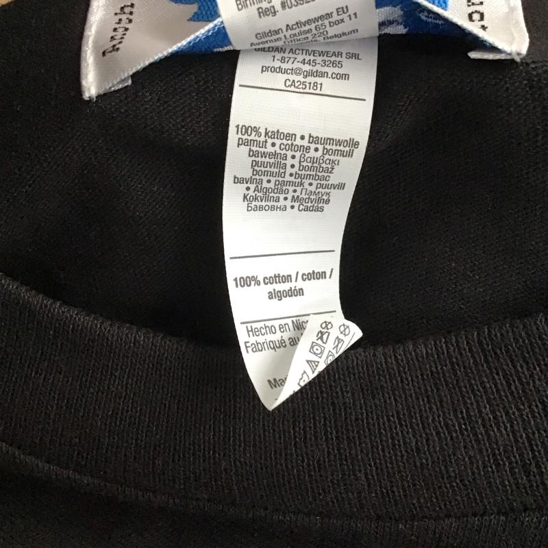 ギミーファイブ GIMME FIVE Tシャツ 半袖 半袖カットソー プリントTシャツ クルーネックカットソー デニスモリス XL プリント 黒 / ブラック / メンズ USED 古着 中古 10142636