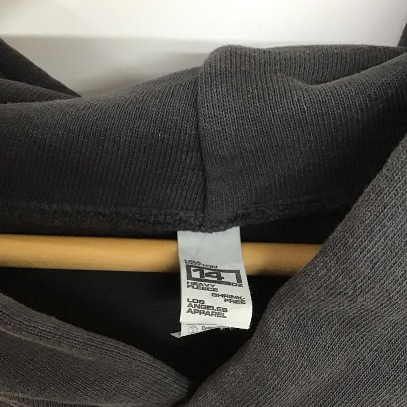 ロサンゼルスアパレル LOS ANGELES APPAREL パーカー 長袖 長袖パーカー プルオーバーパーカー スウェット L 無地 黒 / ブラック / メンズ USED 古着 中古 10132883