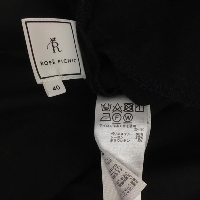 ロペピクニック ROPE PICNIC パンツ スラックス 40 無地 黒 / ブラック / レディース USED 古着 中古 10136816