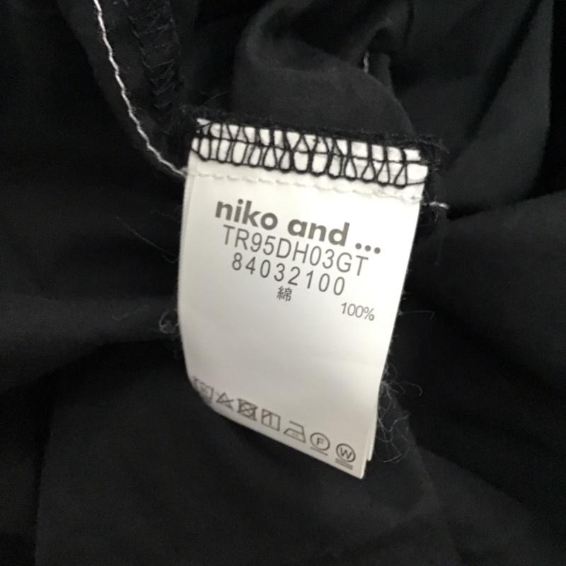 ニコアンド niko and... ワンピース ロングスカート M 無地 黒 / ブラック / レディース USED 古着 中古 10121273