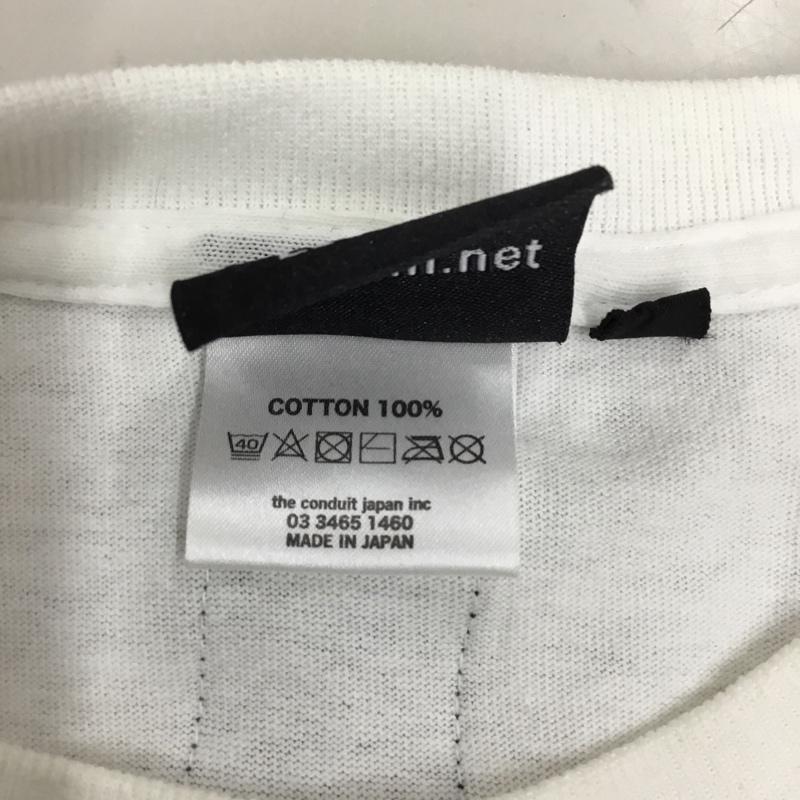 エルヴィラ ELVIRA Tシャツ 半袖 クルーネック プリント M ロゴ、文字 白 / ホワイト / メンズ USED 古着 中古 10115520