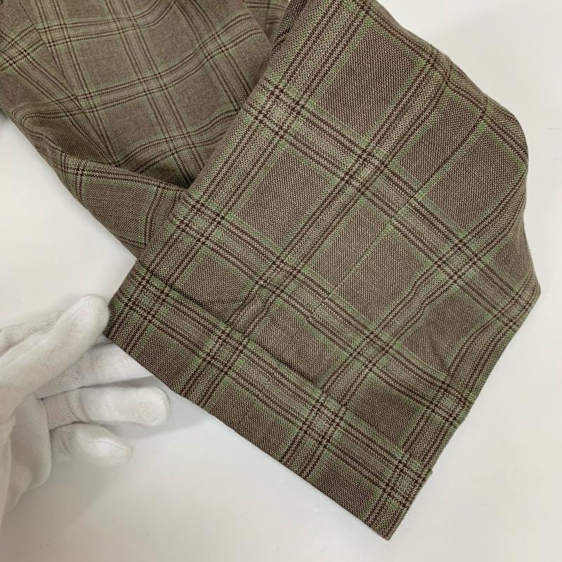 アルチザン ARTISAN パンツ スラックス 59-25PG02 S チェック 茶 / ブラウン / メンズ USED 古着 中古 10015964