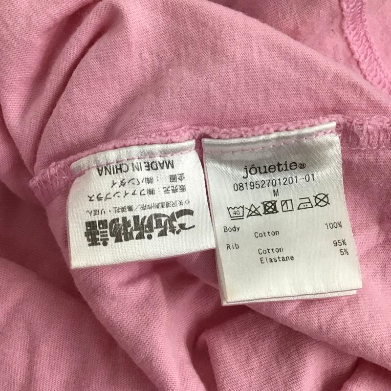 ジュエティ jouetie カットソー 長袖 081952701201-01 長袖カットソー ご近所物語素直なキモチMIKAKOロンT M ロゴ、文字 桃 / ピンク / レディース USED 古着 中古 10122526