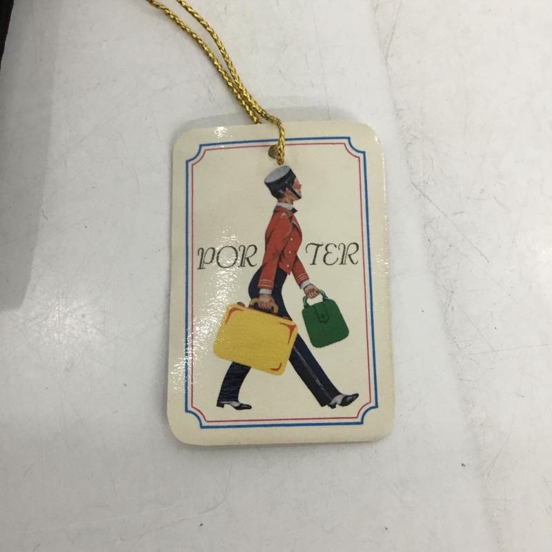 ポーター PORTER 財布 二つ折り タンカー パスケース ロゴ、文字 黒 / ブラック / メンズ USED 古着 中古 10146888