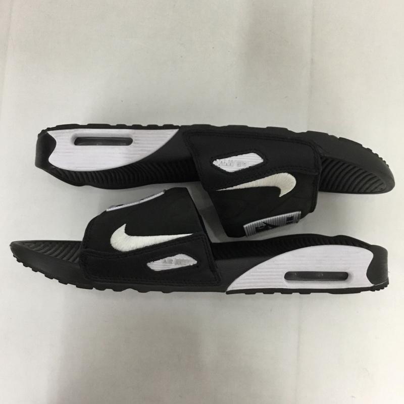 ナイキ NIKE サンダル サンダル BQ4635-002 AIR MAX 90 SLIDE 27cm シャワーサンダル 27.0cm ロゴ、文字 黒 / ブラック / X 白 / ホワイト / メンズ USED 古着 中古 10131078