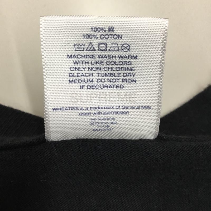 シュプリーム Supreme Tシャツ 半袖 21SS WheatiesBoxLogoTee 半袖カットソー プリントTシャツ S プリント 黒 / ブラック / メンズ USED 古着 中古 10116847
