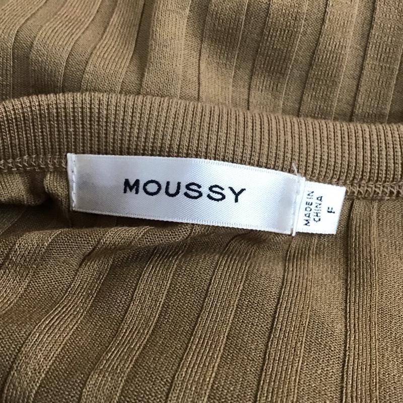 マウジー MOUSSY ワンピース ロングスカート 010CAH80-5340 CUT RIB FLARE ドレス ノースリーブ FREE 無地 茶 / ブラウン / レディース USED 古着 中古 10118820