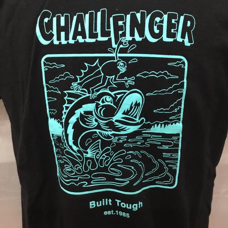 チャレンジャー CHALLENGER Tシャツ 半袖 半袖カットソー プリントTシャツ クルーネックカットソー L プリント 黒 / ブラック /  メンズ USED 古着 中古 10112207
