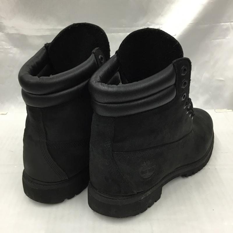 ティンバーランド Timberland ブーツ ショートブーツ 73541 A0598 レースアップ 26cm 箱有 6インチ ダブルカラー 26.0cm ワンポイント 黒 / ブラック / メンズ USED 古着 中古 10105875