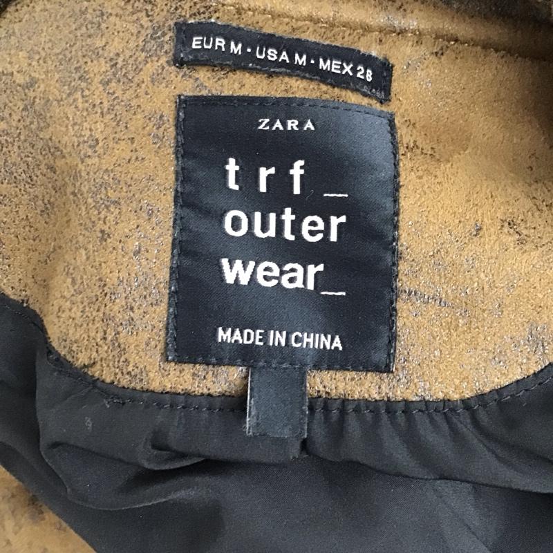 ザラティーアールエフ ZARA TRF ジャケット、上着 ジャケット、ブレザー ジップアップジャケット ライダースジャケット カジュアルジャケット アウター M 無地 茶 / ブラウン / レディース USED 古着 中古 10123736