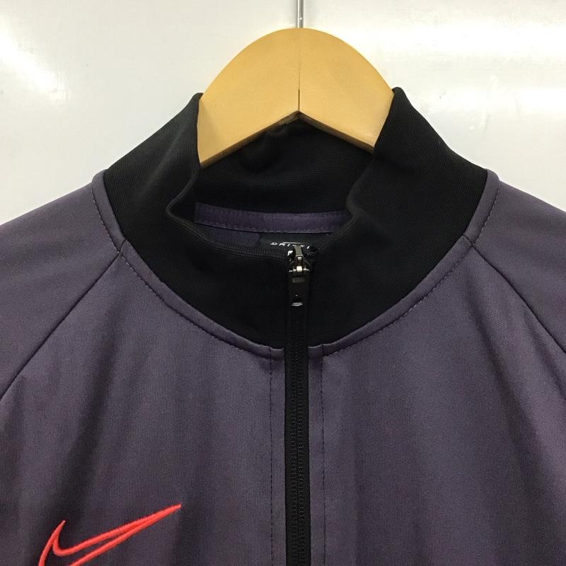 ナイキ NIKE ジャケット、上着 ジャケット、ブレザー cv1466-011 アカデミートラック スーツ ジップアップジャケット ジャージ XL ロゴ、文字 黒 / ブラック / X 紫 / パープル / メンズ USED 古着 中古 10131544