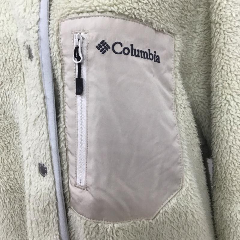 コロンビア Columbia ジャケット、上着 ジャケット、ブレザー 220 PL3228 シカゴアベニュージャケット ノーカラー ボア XL ロゴ、文字 アイボリー / アイボリー / レディース USED 古着 中古 10109027