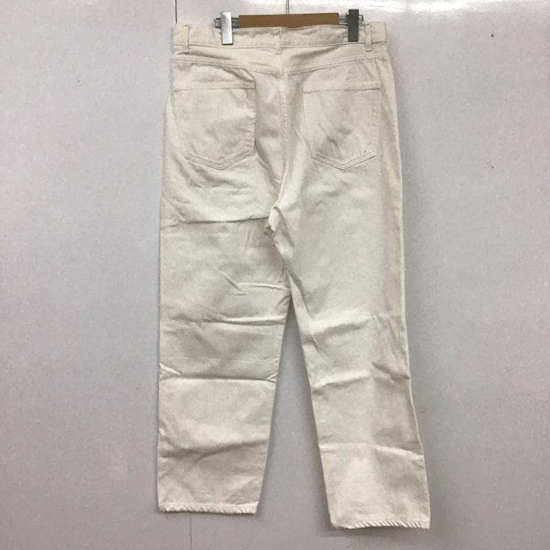 スティーブンアラン Steven Alan パンツ デニム、ジーンズ デニムパンツ ワイドパンツ カジュアルパンツ ストレッチパンツ L 無地 白 / ホワイト /  メンズ USED 古着 中古 10125335